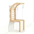 BusyKids Unpainted wooden home ladders with trapeze